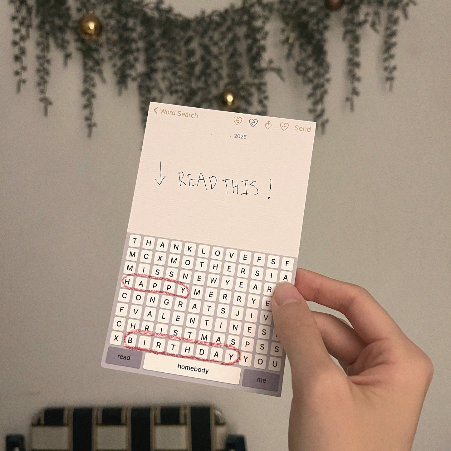 Word Search Cards
